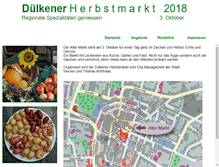 Tablet Screenshot of duelkener-herbstmarkt.de